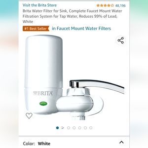 Brita Water Filter for Sink, Complete Faucet Mount Water Filtration System